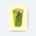 Matcha Latte Poster Çerçevesiz
