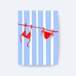 Kırmızı Bikini Poster Çerçevesiz