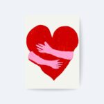 Holding Heart Poster, Kalp İllüstrasyonu