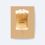 Iced Latte Poster Çerçevesiz