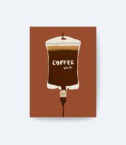 Kahve Temalı Poster Minimal Mutfak Tablo Çerçevesiz