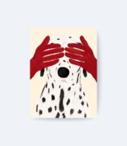 Hidden Eyes Poster, Dalmaçyalı Köpek İllüstrasyonu