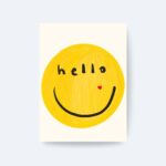Hello Gülümseme Poster Tablo Çerçevesiz