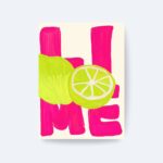 Limonlu Love Poster Çerçevesiz