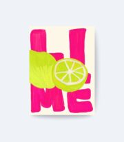 Limonlu Love Poster Çerçevesiz