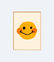 Gülen Yüz Poster Minimal Smiley Tablo Çerçevesiz - Görsel 2