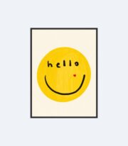 Hello Gülümseme Poster Tablo Çerçevesiz - Görsel 2