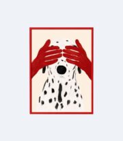 Hidden Eyes Poster, Dalmaçyalı Köpek İllüstrasyonu - Görsel 2