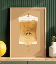 Iced Latte Poster Çerçevesiz - Görsel 5