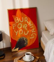 Burning For You Poster, Modern Tipografik Tasarım - Görsel 5