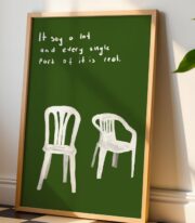 Real Words Poster, Minimal Tipografik İllüstrasyon - Görsel 5