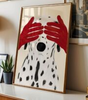 Hidden Eyes Poster, Dalmaçyalı Köpek İllüstrasyonu - Görsel 3