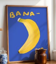 Muz Poster Tablo Renkli Pop Art Duvar Dekoru Çerçevesiz - Görsel 5