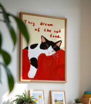 Uyuyan Kedi Poster Çerçevesiz - Görsel 3