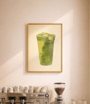 Matcha Latte Poster Çerçevesiz - Görsel 3