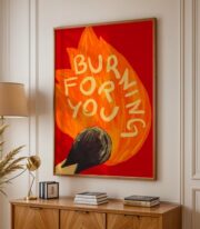 Burning For You Poster, Modern Tipografik Tasarım - Görsel 6