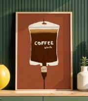 Kahve Temalı Poster Minimal Mutfak Tablo Çerçevesiz - Görsel 3