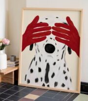 Hidden Eyes Poster, Dalmaçyalı Köpek İllüstrasyonu - Görsel 7