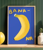 Muz Poster Tablo Renkli Pop Art Duvar Dekoru Çerçevesiz - Görsel 3