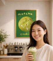 Matcha Kurabiye Poster Çerçevesiz - Görsel 3