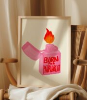 Burn The Patriarchy Poster, Feminist Çakmak İllüstrasyonu - Görsel 4