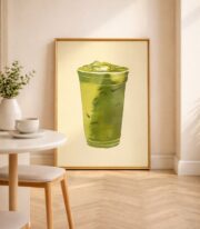 Matcha Latte Poster Çerçevesiz - Görsel 7