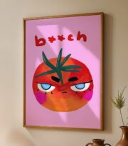 Domates Karakter Poster Çerçevesiz - Görsel 7