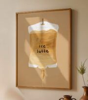 Iced Latte Poster Çerçevesiz - Görsel 3