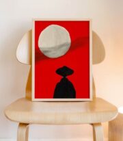 Moon Walker Poster, Soyut Gece İllüstrasyonu - Görsel 5