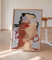Soyut Kadın Portresi Poster, Modern Figüratif Sanat Tablo - Görsel 7