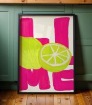 Limonlu Love Poster Çerçevesiz - Görsel 7