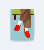 Kırmızı Loafer Ayakkabı Poster Çerçevesiz
