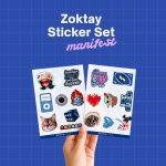 Manifest Zoktay Mavi Sticker Set