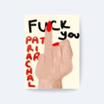 Feminist Poster, Tipografik İllüstrasyon, Çerçevesiz