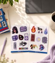Manifest Mor Hilal Sticker Set - Görsel 3