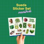 Manifest Yeşil Sueda Sticker Set