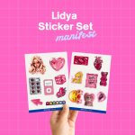 Manifest Pembe Lidya Sticker Set