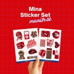 Manifest Mina Kırmızı Sticker Set