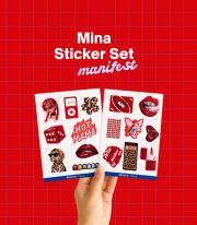 Manifest Mina Kırmızı Sticker Set