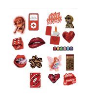 Manifest Mina Kırmızı Sticker Set - Görsel 2
