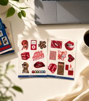 Manifest Mina Kırmızı Sticker Set - Görsel 4