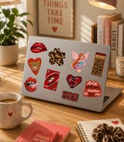 Manifest Mina Kırmızı Sticker Set - Görsel 3
