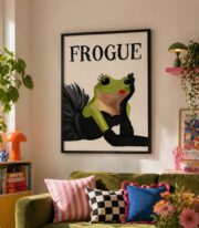Moda İkonu Kurbağa  Poster Çerçevesiz - Görsel 4