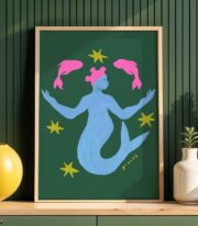 Balık Burcu Temalı Poster Çerçevesiz - Görsel 3