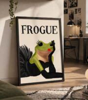 Moda İkonu Kurbağa  Poster Çerçevesiz - Görsel 7