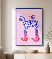 Kalpli At ve Kovboy Poster Çerçevesiz - Görsel 7