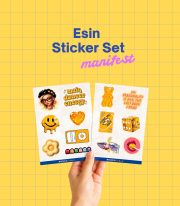Manifest Esin Sarı Sticker Set