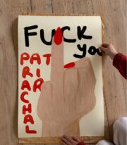 Feminist Poster, Tipografik İllüstrasyon, Çerçevesiz - Görsel 5