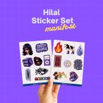 Manifest Mor Hilal Sticker Set