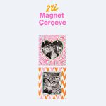 2’li Magnet Fotoğraf Çerçevesi Seti – Retro Renkli